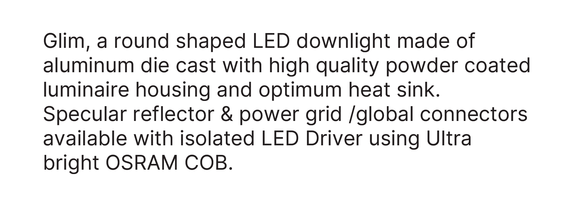 Glim Description